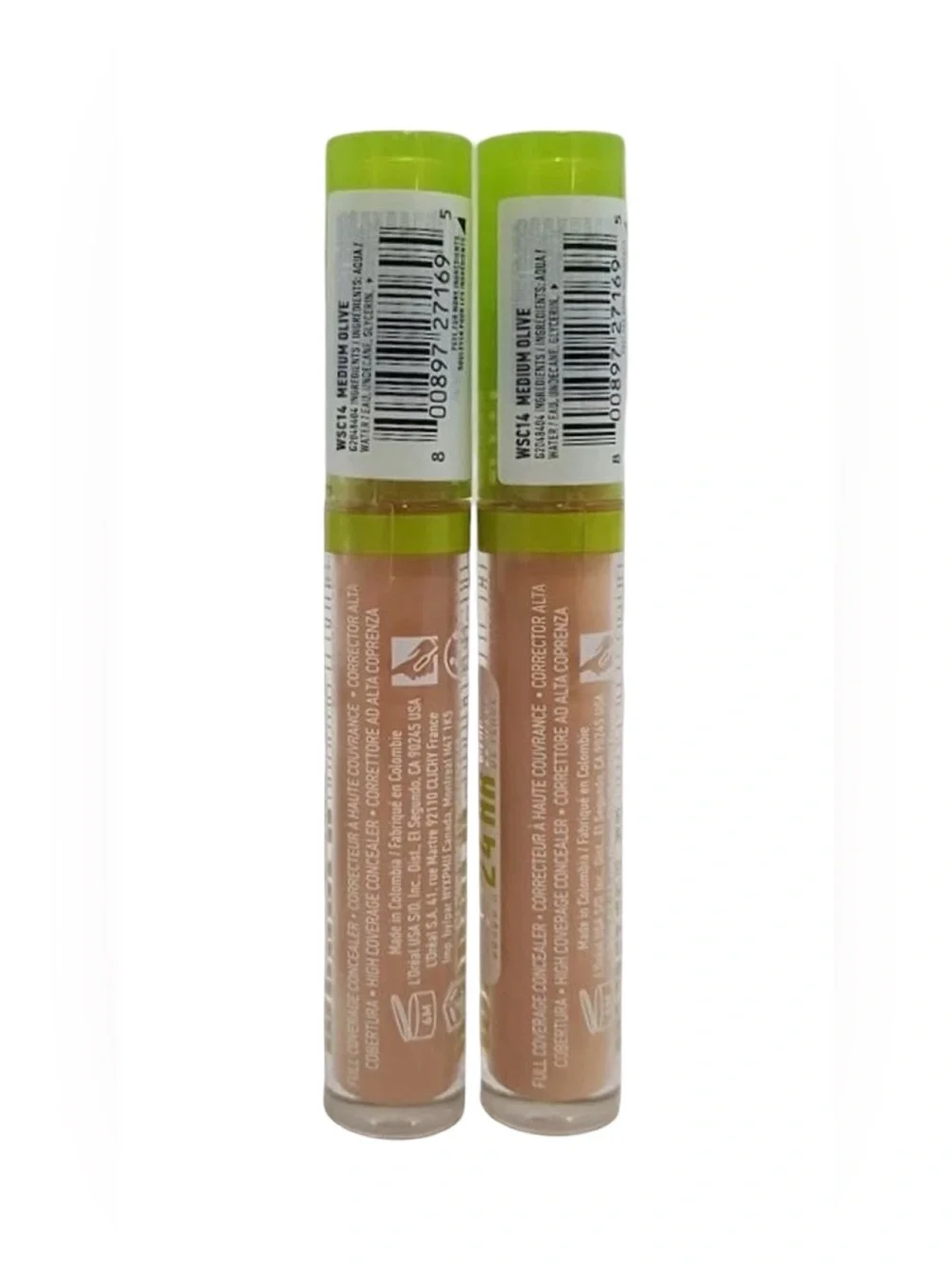 LOT OF 2 NYX Wonder Snatch Concealer 24H Lifting & Brightening 14 Medium Olive